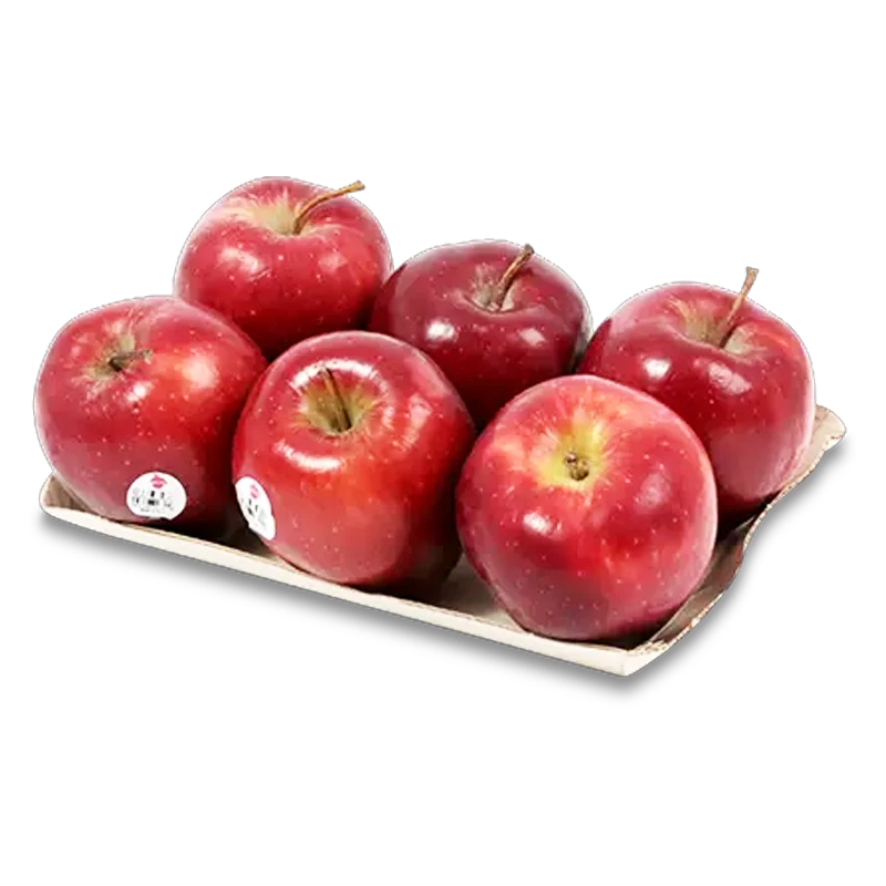 MANZANA ROJA BANDEJA X 6 UND